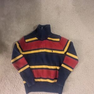 Ralph Lauren Big Boys Multicolor Striped Sweater Size Small